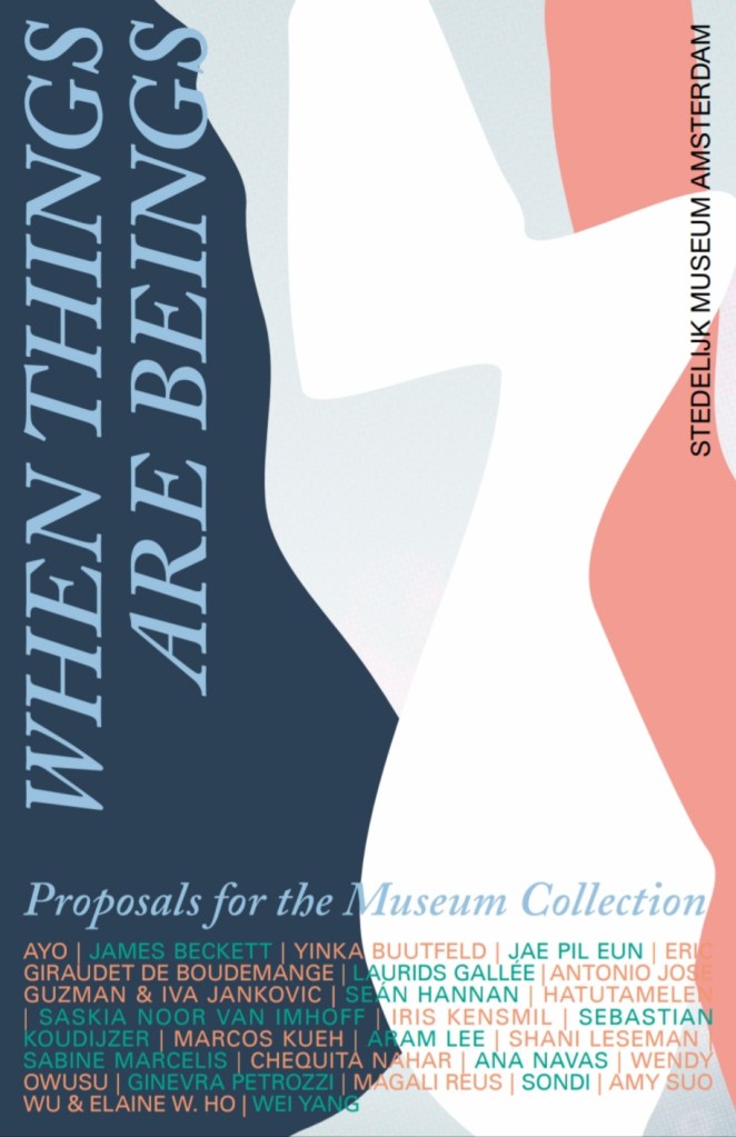Image of the first page of the publication When Things Are Beings - Proposals for the Museum Collection. Graphic design made by Print the Future.